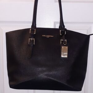 Karl Lagerfield Black Shoulder Purse